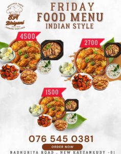 Sa Biriyani - Indian Special Biriyani - SA BIRIYANI Kattankudy - Kattankudy Ads (KKY ADS)