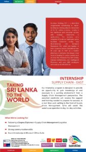 Internship Supply Chain East Sunshine Holdings - INTERNSHIP SUPPLY CHAIN - EAST - Sunshine Holdings - Kattankudy Ads (KKY ADS)
