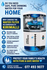 Ro Water Filter Sale At Batticaloa - RO Water Purifier  - Batticaloa - Kattankudy Ads (KKY ADS)